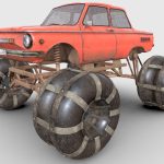zaporozhec zaz 968m 4k 3d model
