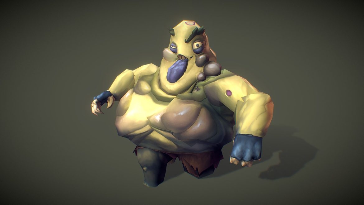 zombie fatty 3d model