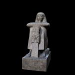 a statue of roy high priest of amun 3d model