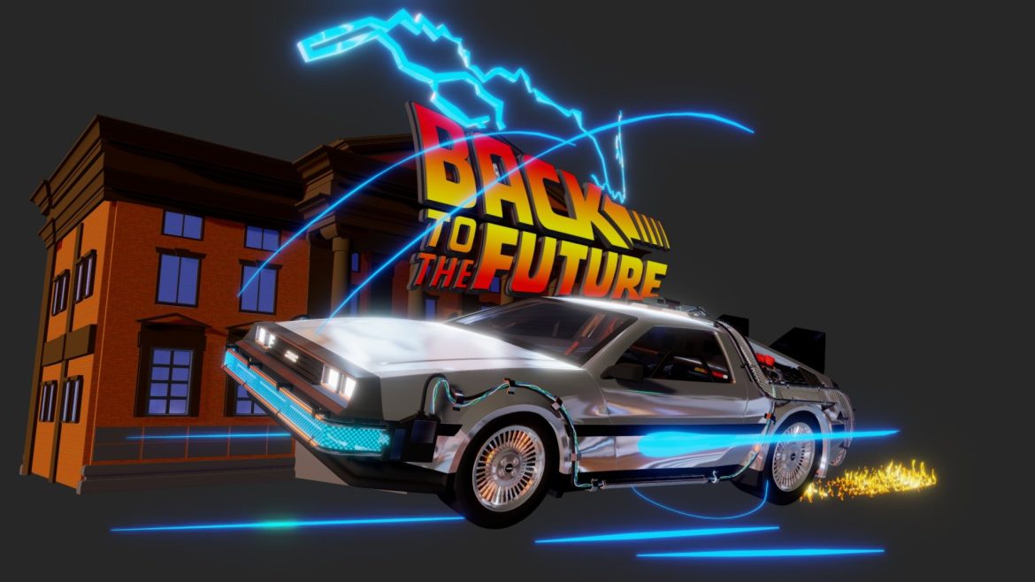 back to the future tribute for sketchfab 3d model