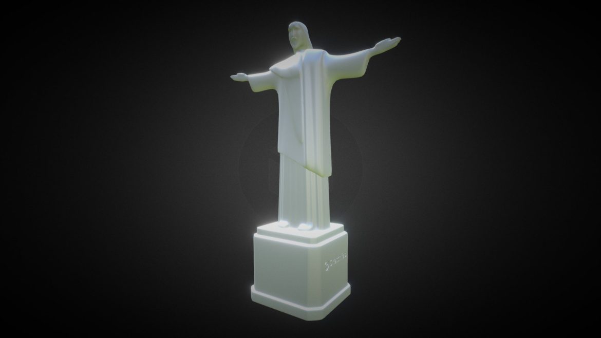 christ the redeemer 3d model