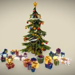 Christmas Tree Set – Hand Painted