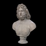 Colossal marble bust of Zeus