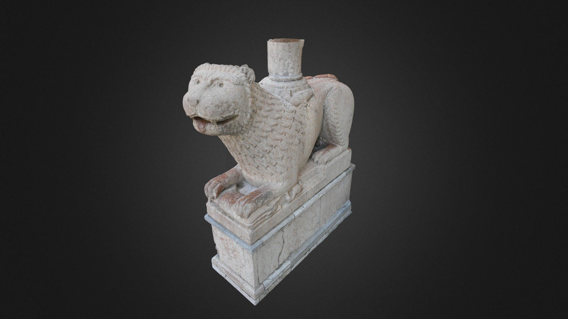 Column-bearing lion (S) – Parma Cathedral, Italy