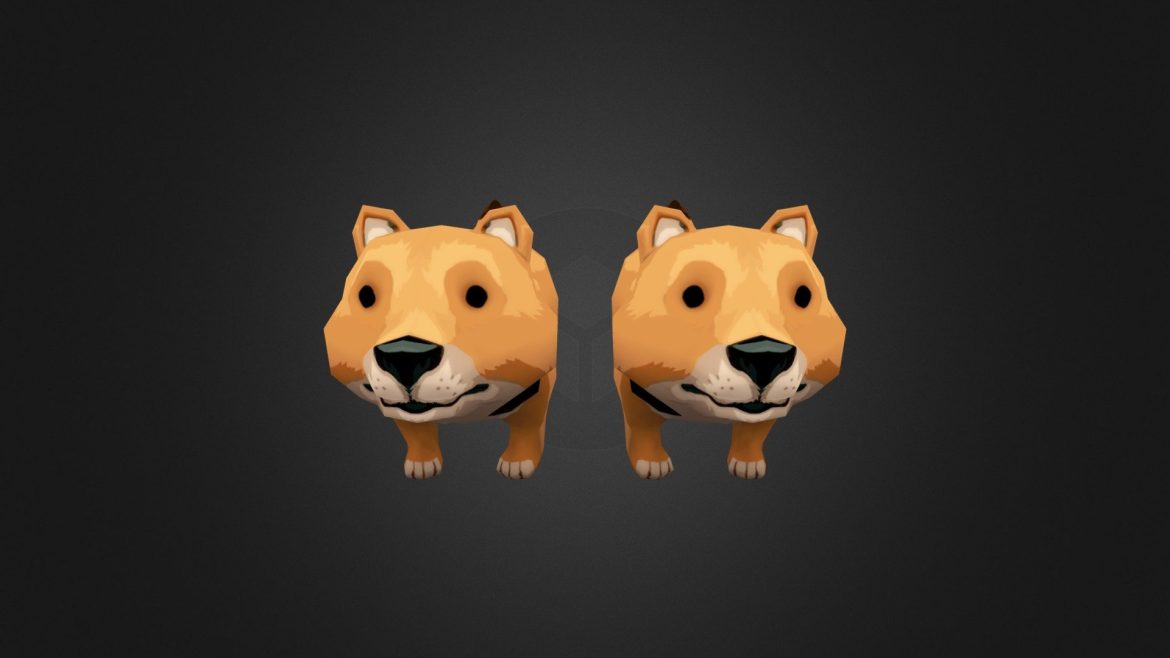 dog 3d model