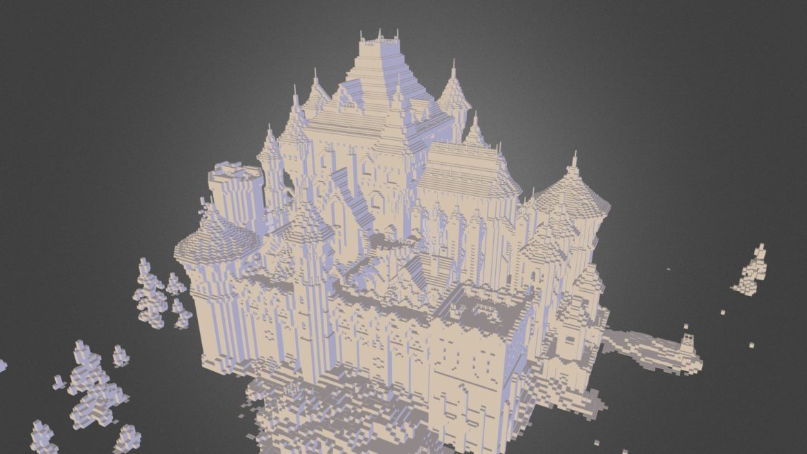 dreadfort games of thrones minecraft 3d model