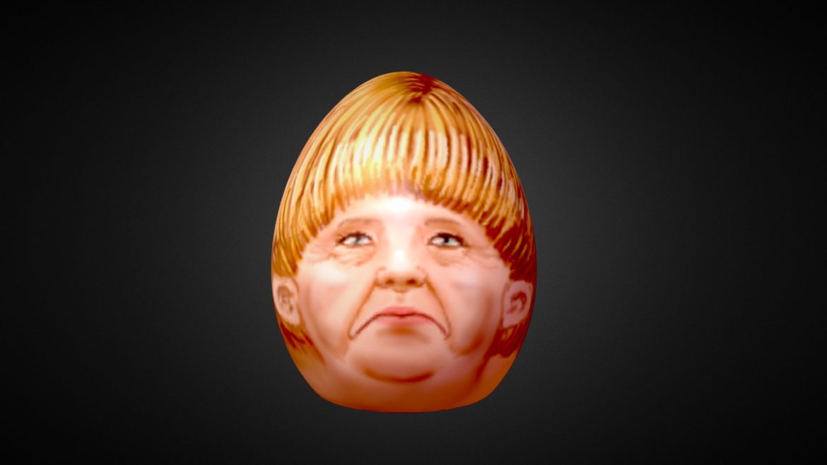 easteregg angel from above 3d model