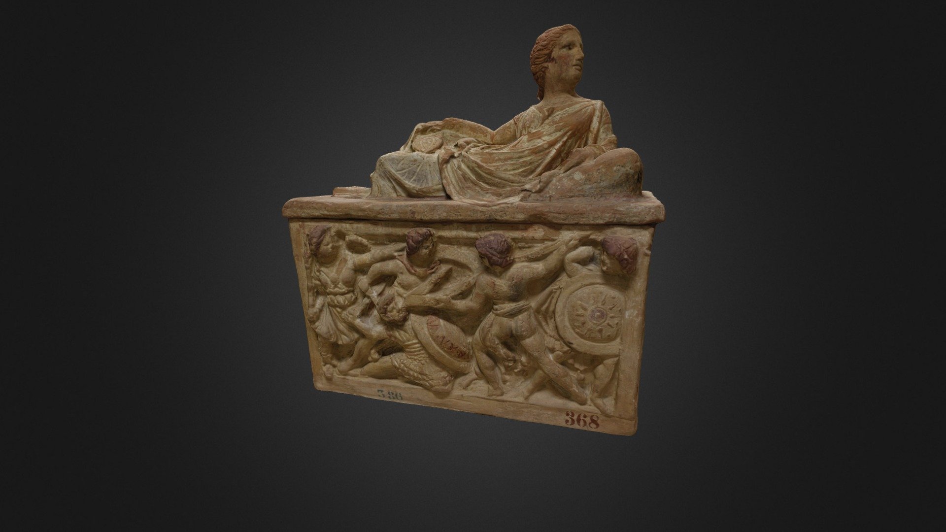 Etruscan cinerary urn (Italy)