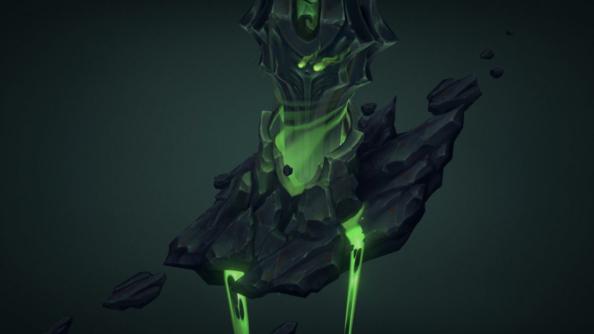 floating tower from mardum wow legion contest 3d model