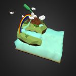 freshwater island 3d model