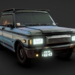 futuristic zaz zaporozhec 3d model