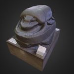 giant sculpture of a scarab beetle 3d model