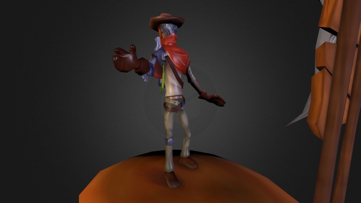 goo gunners cowborg 3d model