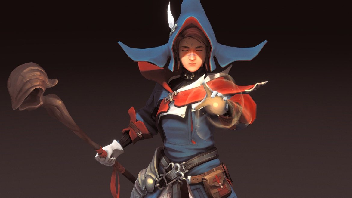 healing warmth a final fantasy inspired mage 3d model