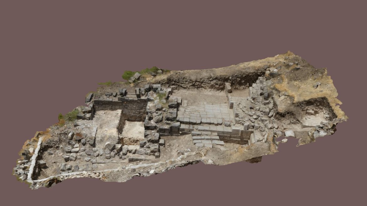 hippos sussita excavations a portal for pan 3d model