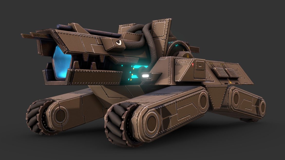 laser tank 3d model