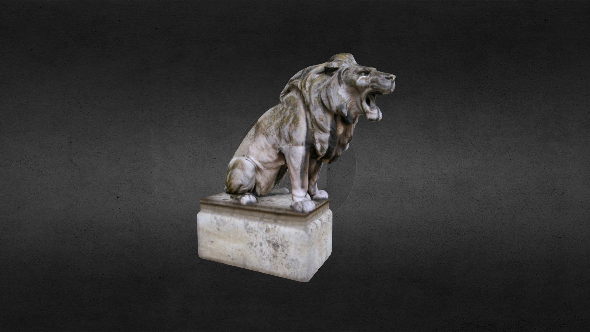 Lion statue – 3D scan