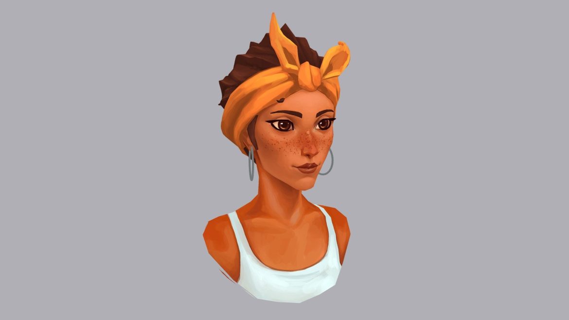 love death and robots beth 3d model
