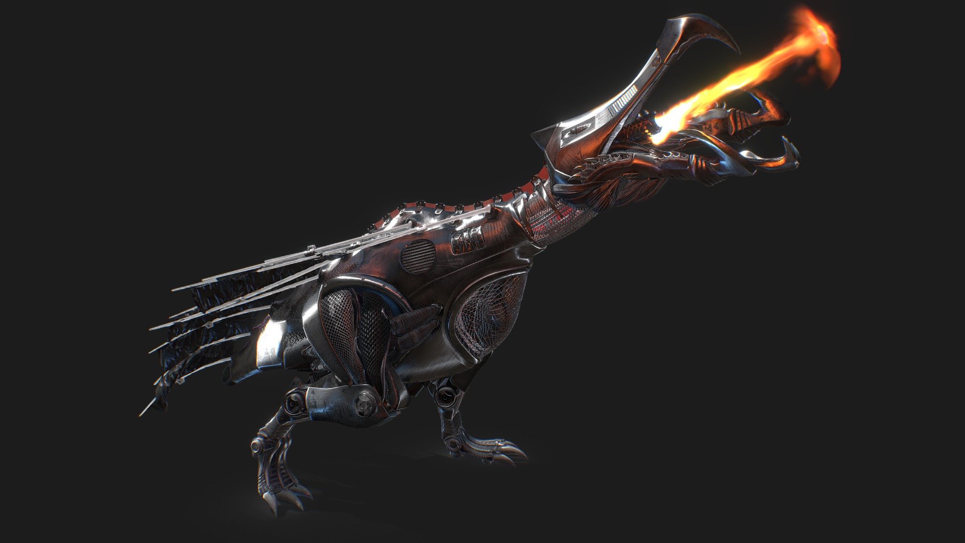 Mechanical Graboid Ass Blaster – Firebreathing