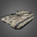 merkava tank 3d model