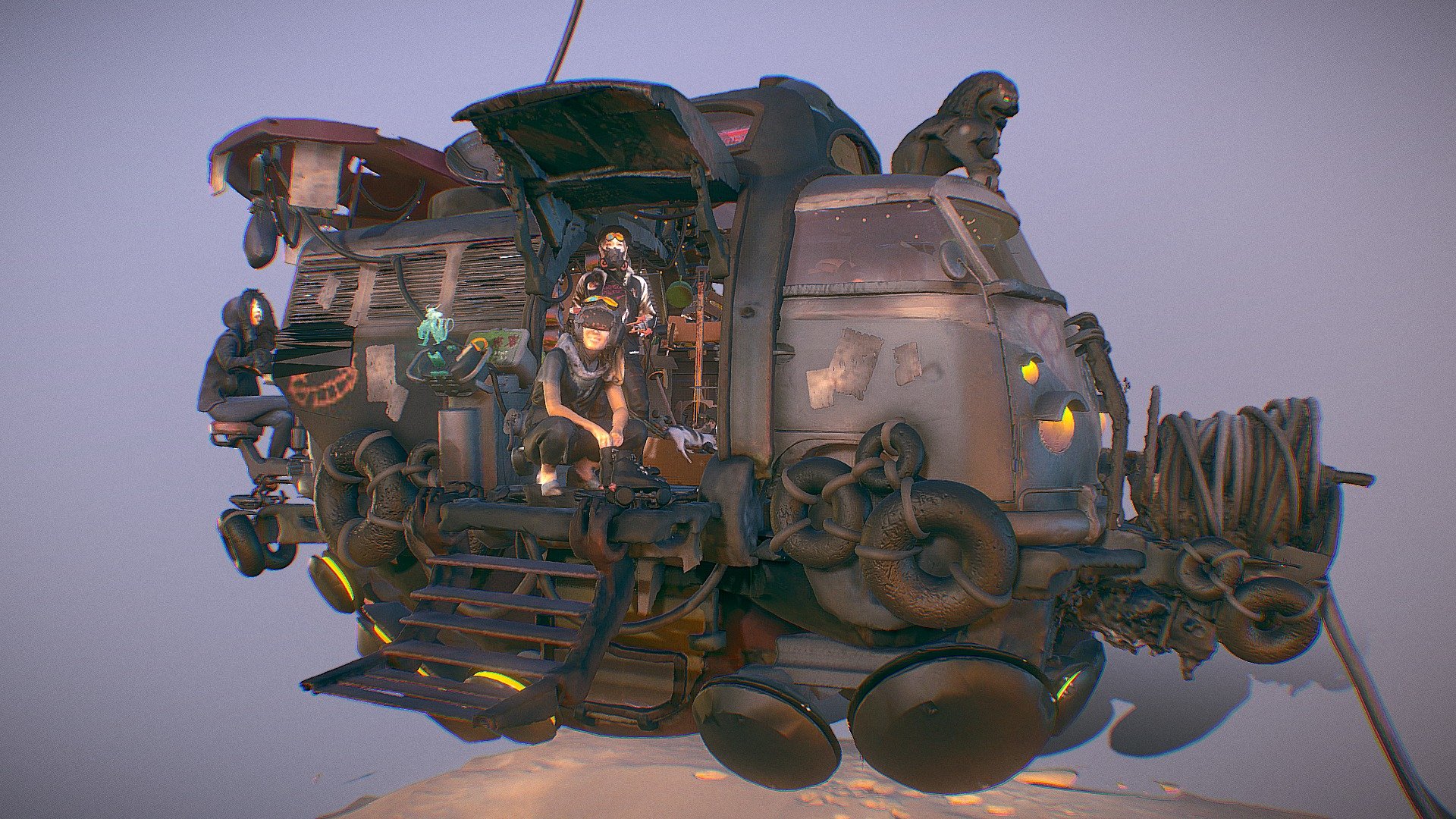 Neon Slums – Float Bus