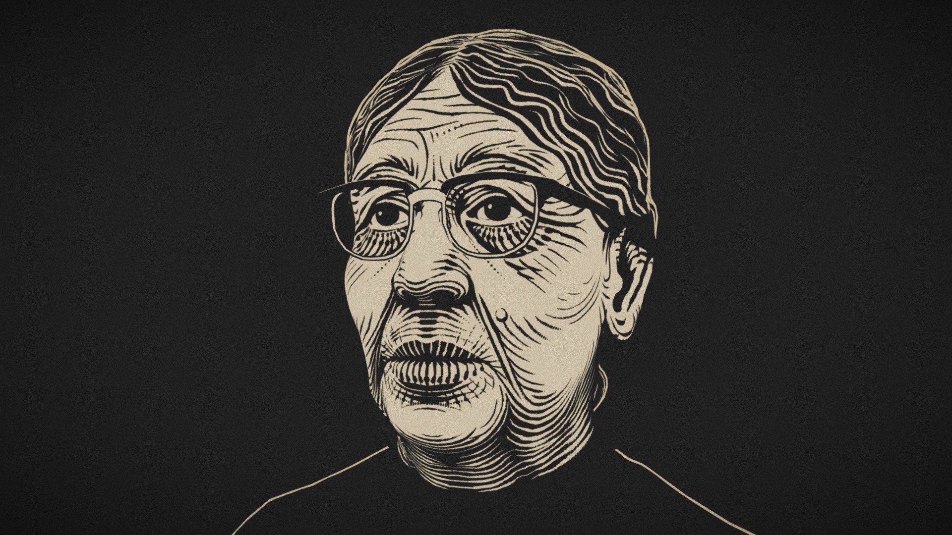 older woman with glasses