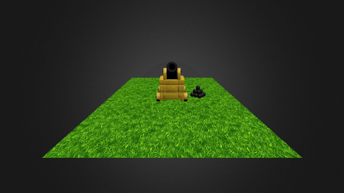 pirate game contest cannon 3d model