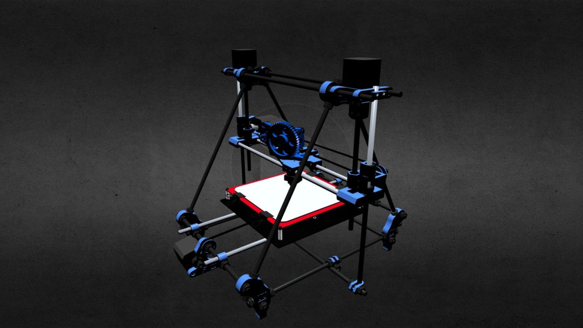 prusa2 blender v1 3d model