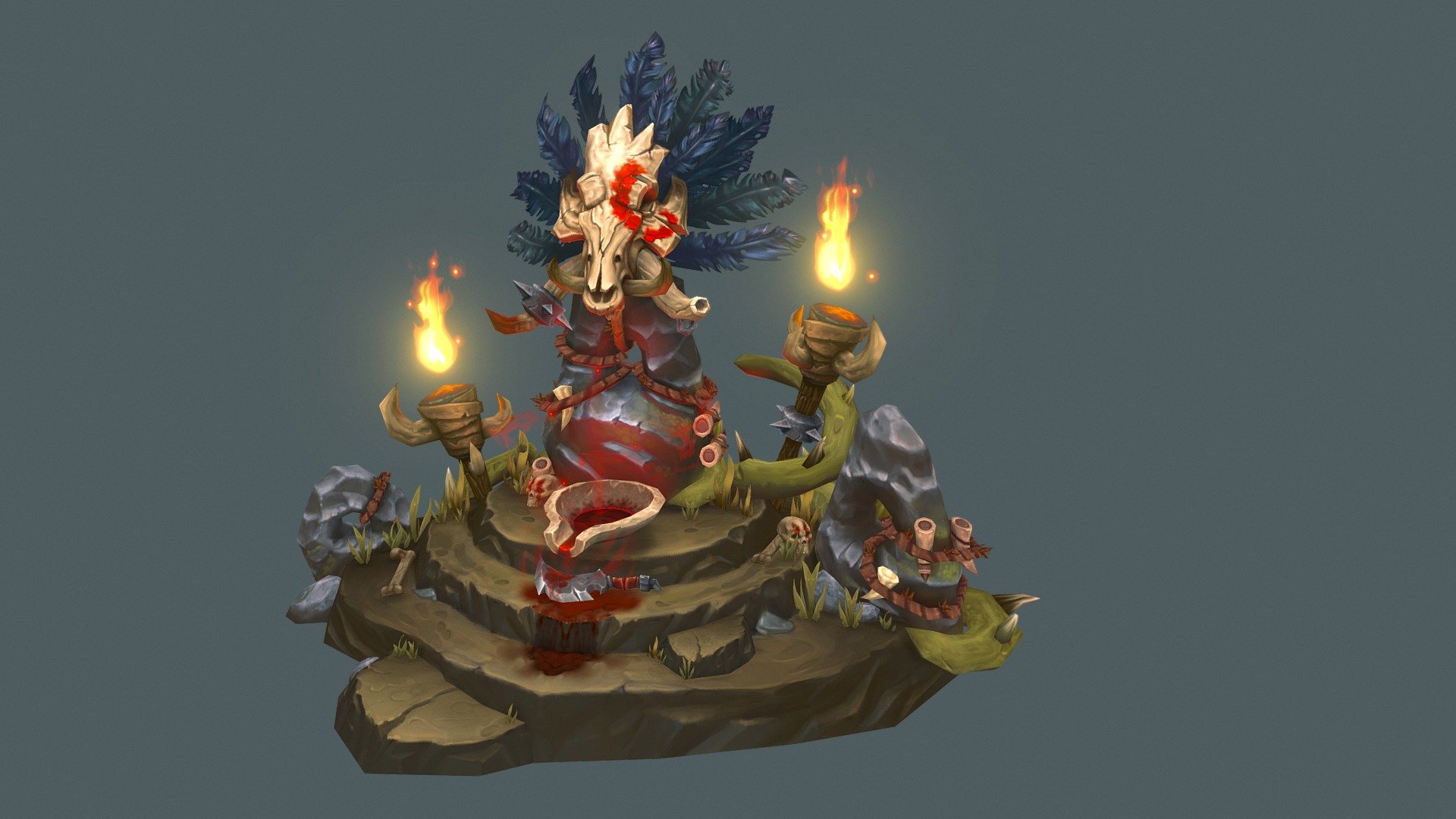 Quilboar Blood Shrine to Agamaggan