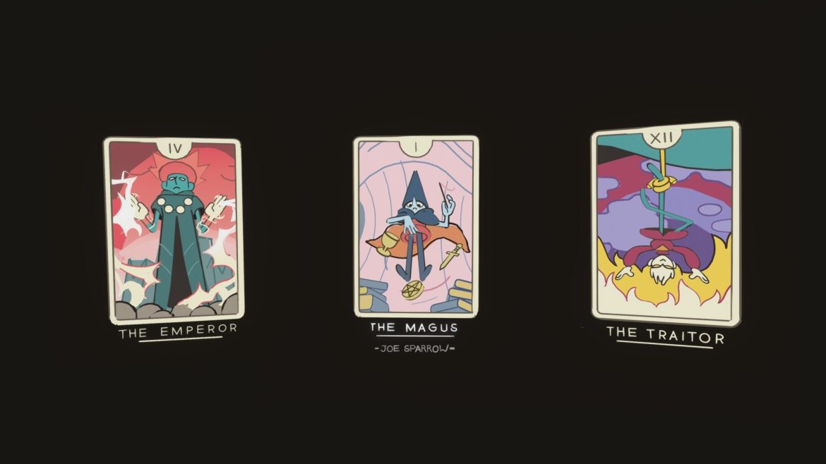 Joe Tarot Cards 3d Model - Quill Tarot Cards 3D Model by Joe Sparrow, VR-crafted digital art with unique mystical designs