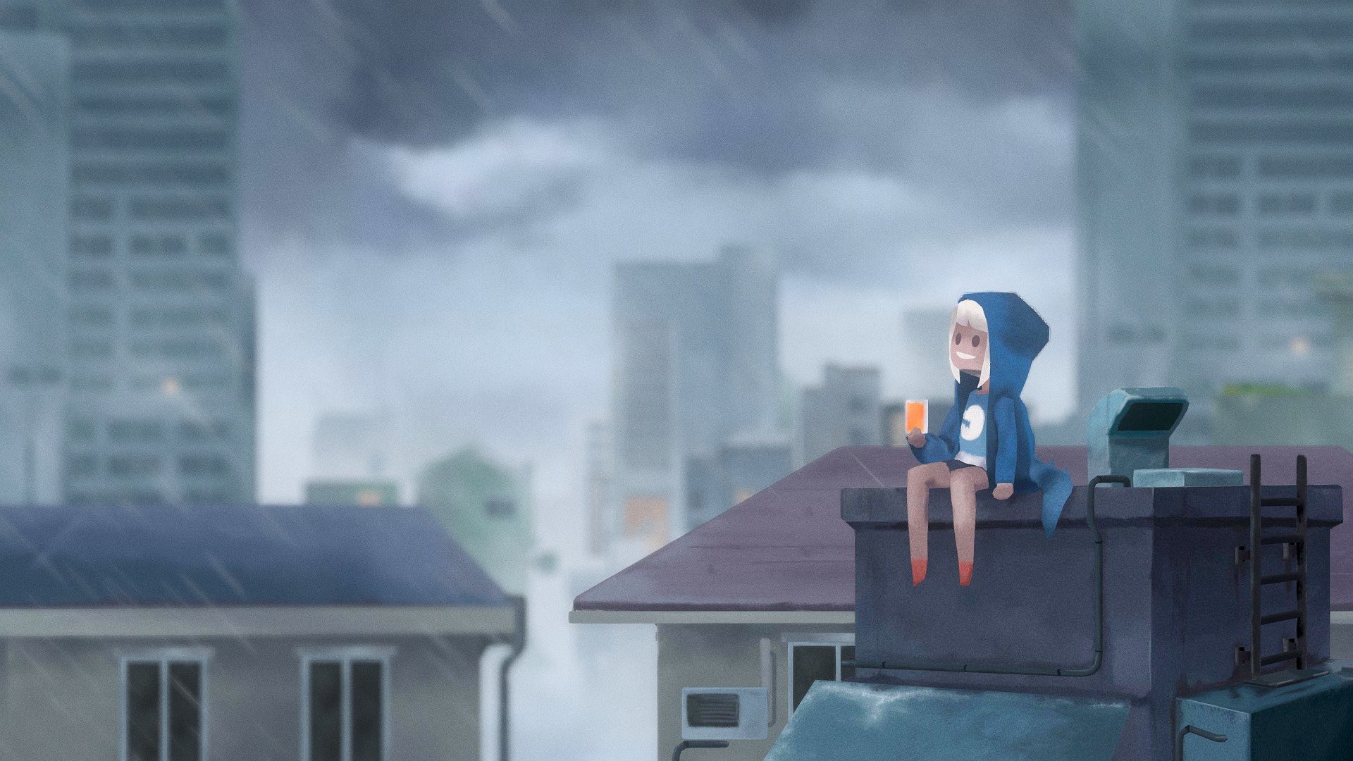 Rainy day (Chanins’s illustration)