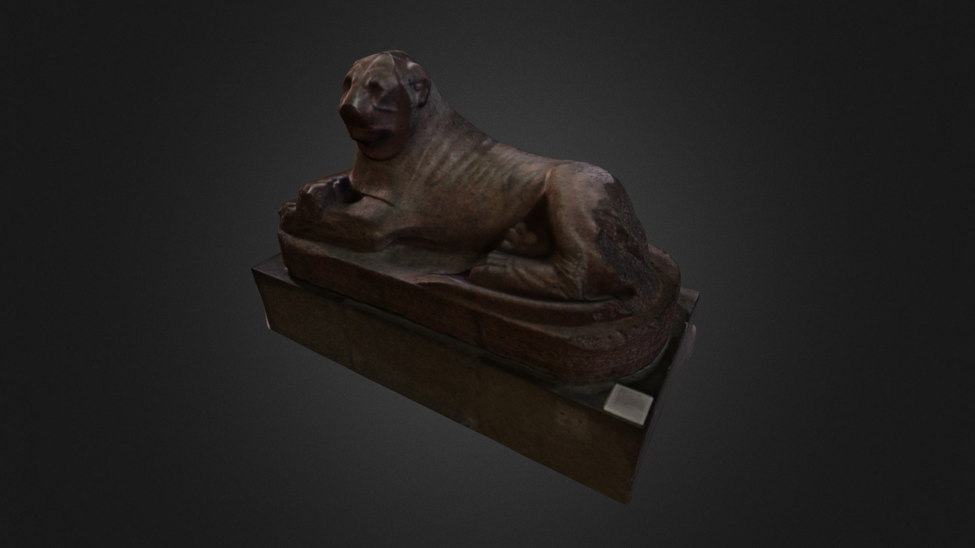 Red granite lion of Amenhotep III