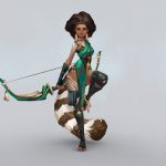 ringtail gurl 3d model
