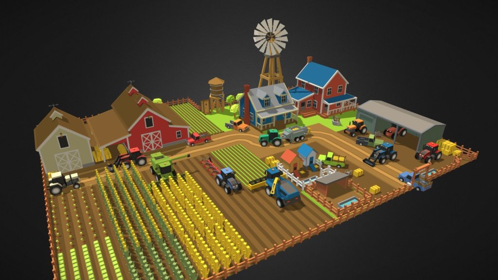 Simple Farm – Cartoon assets