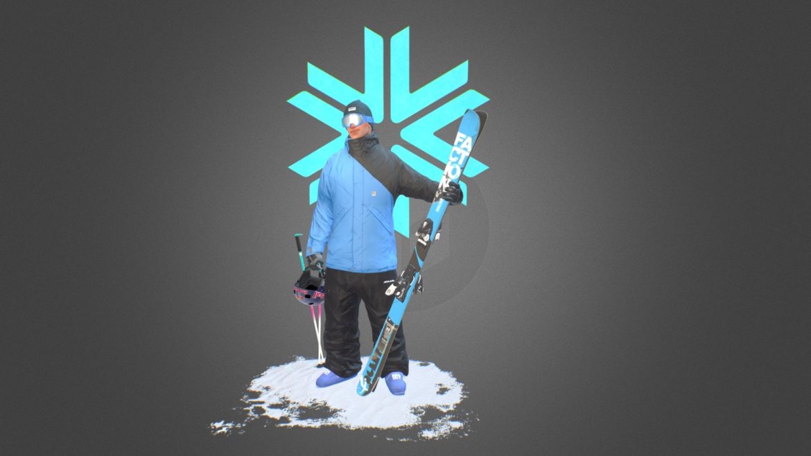 snow character preview 3d model