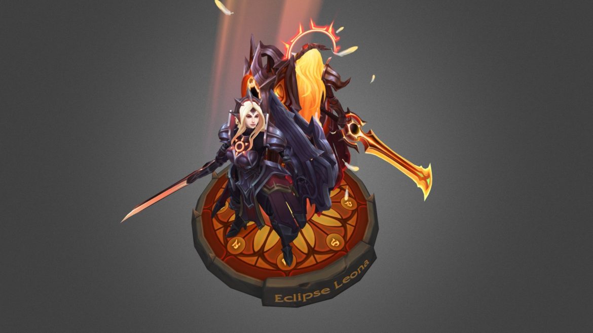 solar eclipse leona 3d model