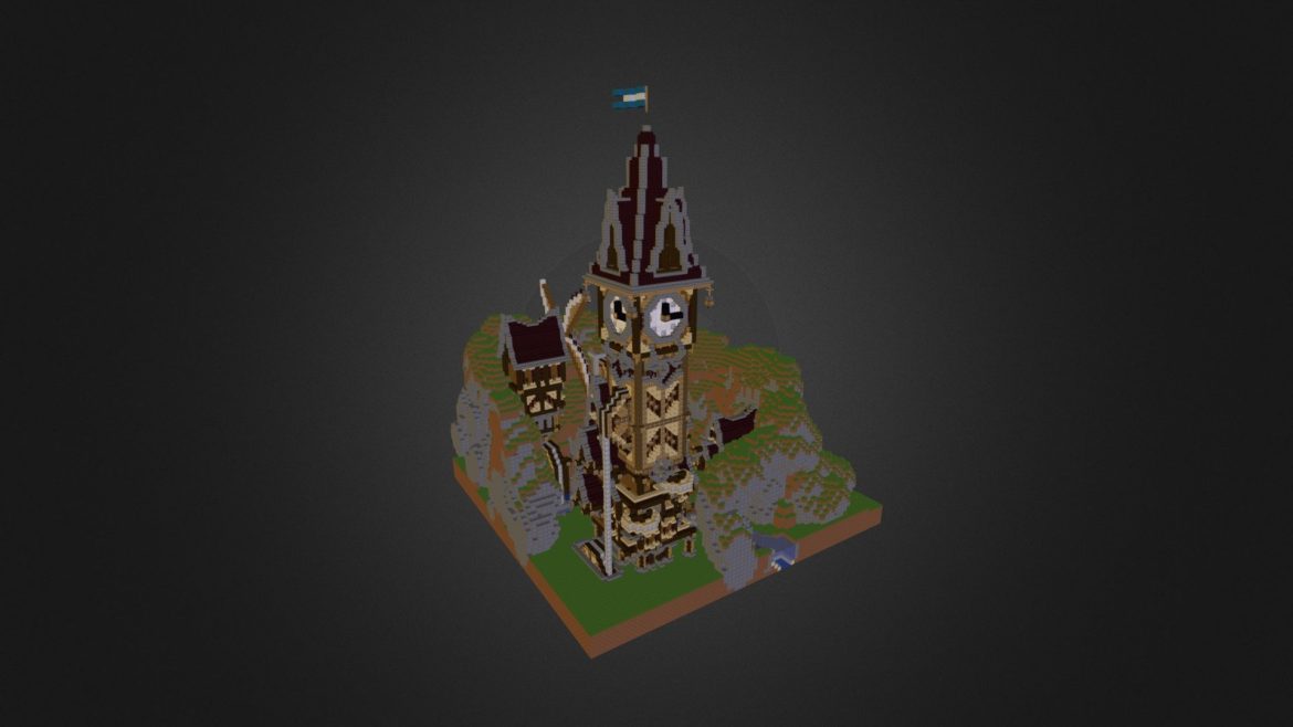 steampunk steeple by mekel amp hoolss 3d model