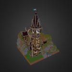 steampunk steeple by mekel amp hoolss 3d model