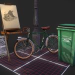 streets of montmartre prop preview 3d model