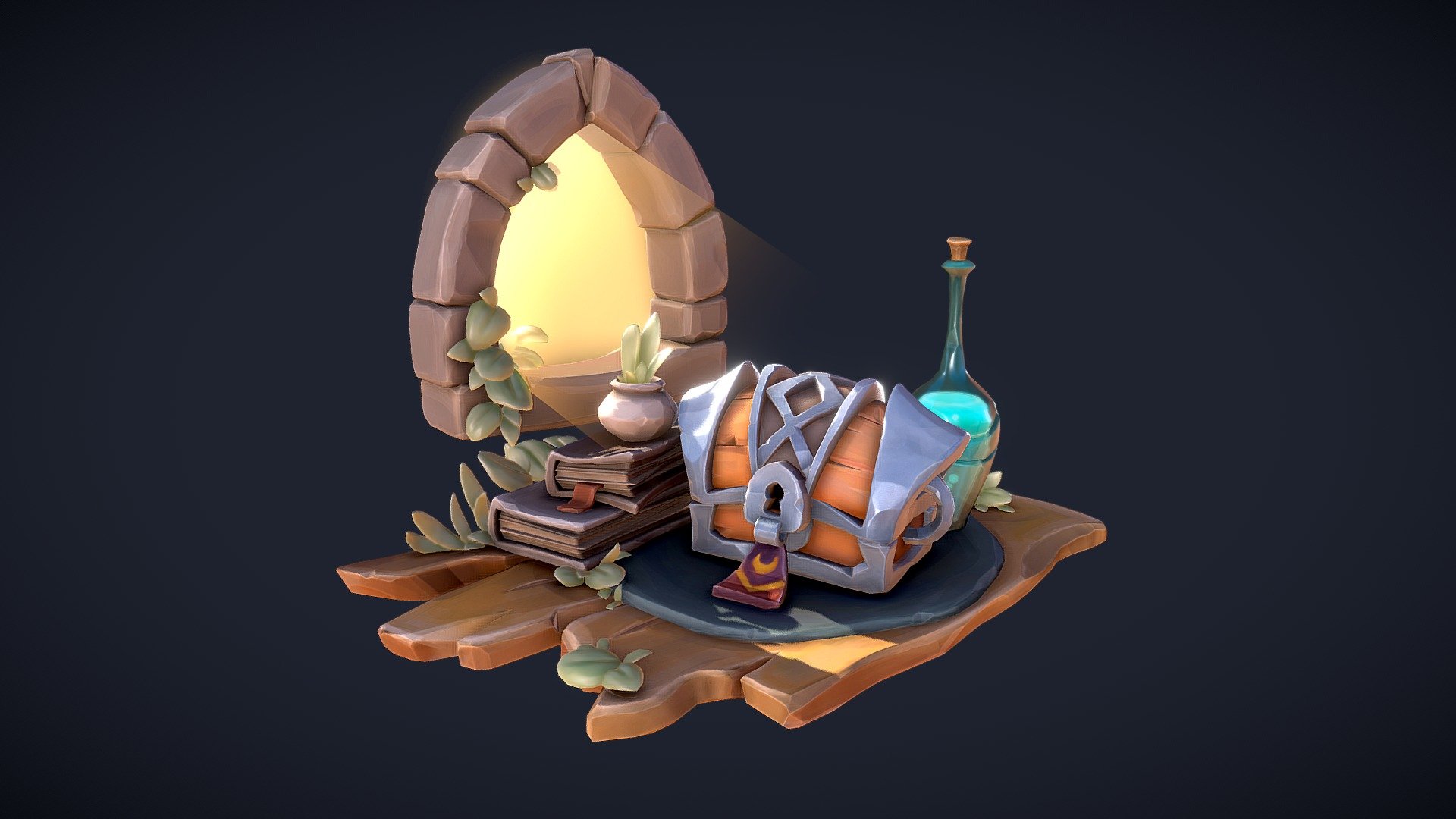 Sunset Treasure Chest