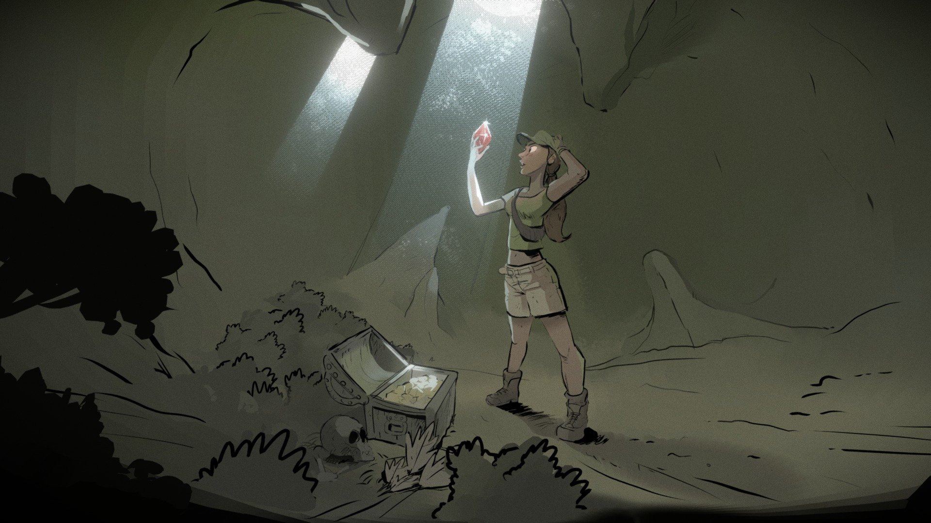 The girl who held the Ruby Crystal