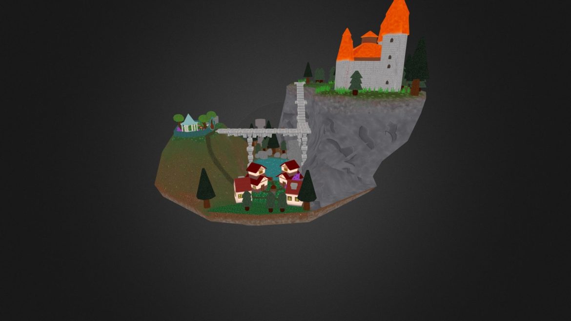the island lone kingdom 3d model