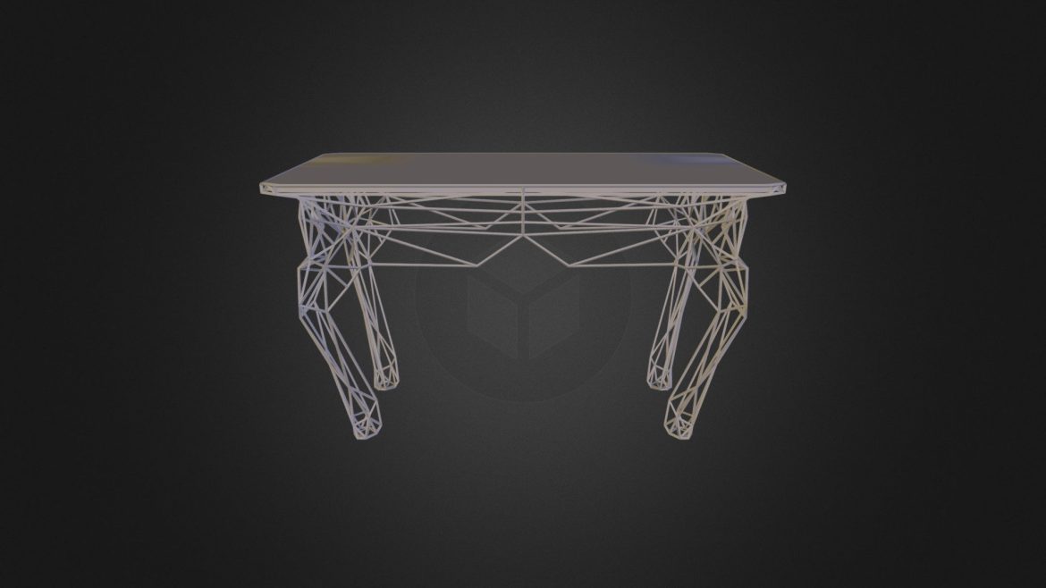 the kings ornament une table sertie 3d model