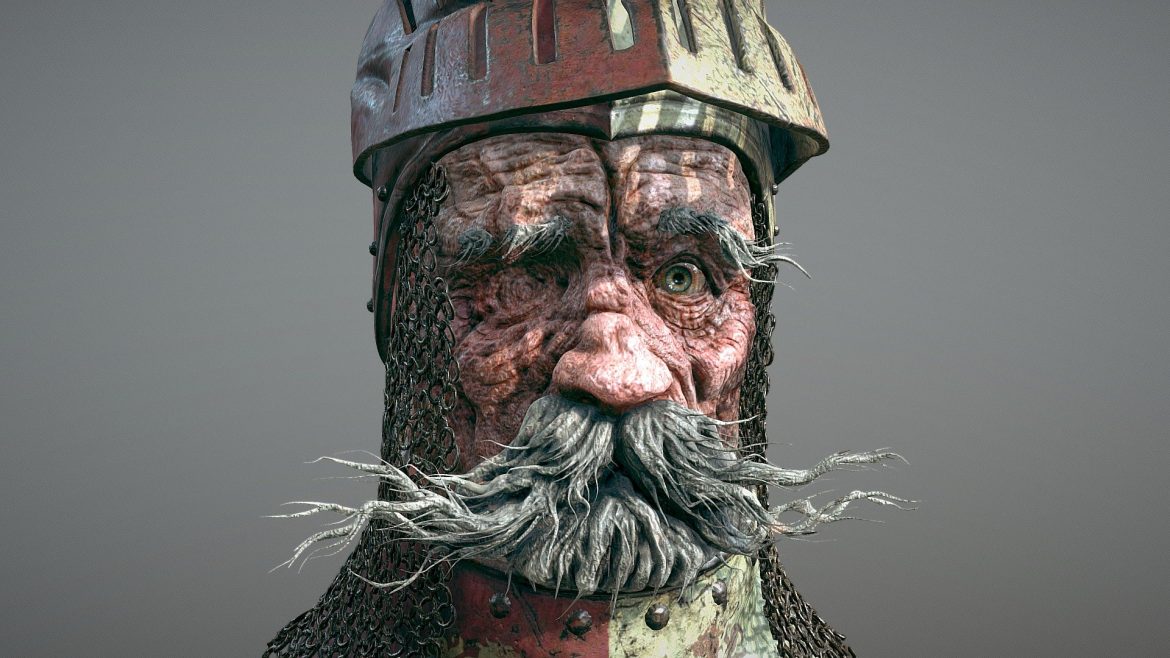 the old knight 3d model