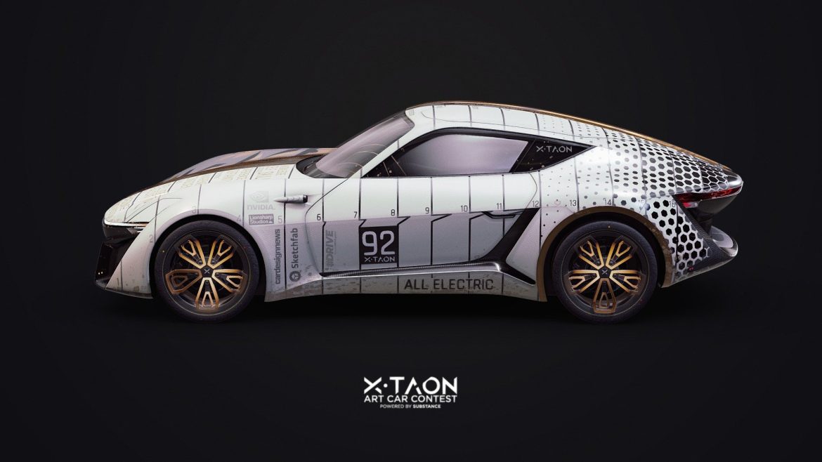 x taon mind and soul art car 3d model
