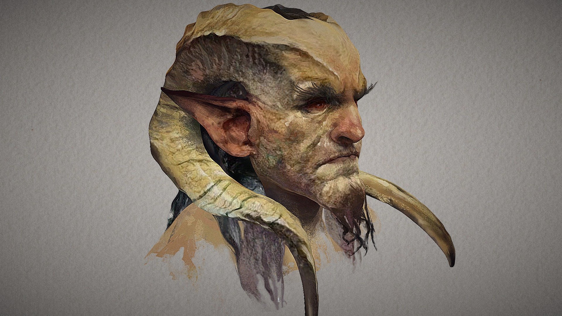 3D Painting – Karl Kopinski’s Watercolour Satyr