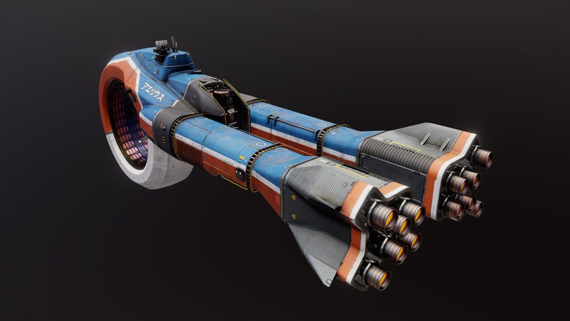 aeriusu drone ship 3d model
