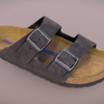 birkenstock arizona suede sandal 3d model