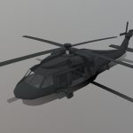 Black Hawk Low Poly