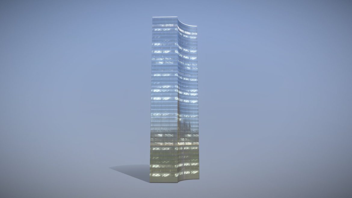 building frankfurt skyper 3d model